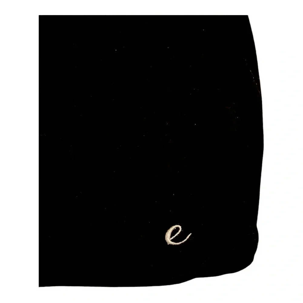 CALME By Johnny Was Skirt Size Large Terry Commuter Short Black Athleisure